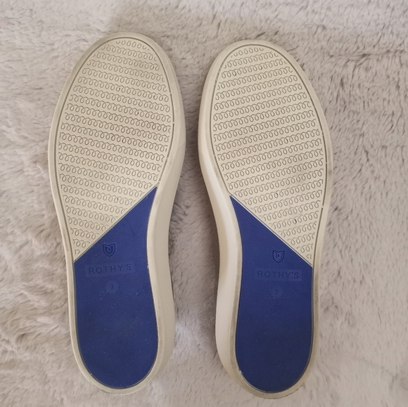 Rothy's Thyme Rare Color Sage Green Slip Resistant Slip On Casual Boho Sneaker - Picture 6 of 6